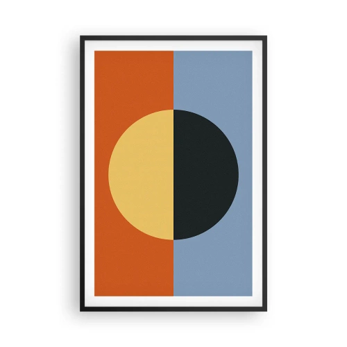 Affiche dans un cadre noir - Poster - Composition de chaleur et de fraîcheur - 61x91 cm