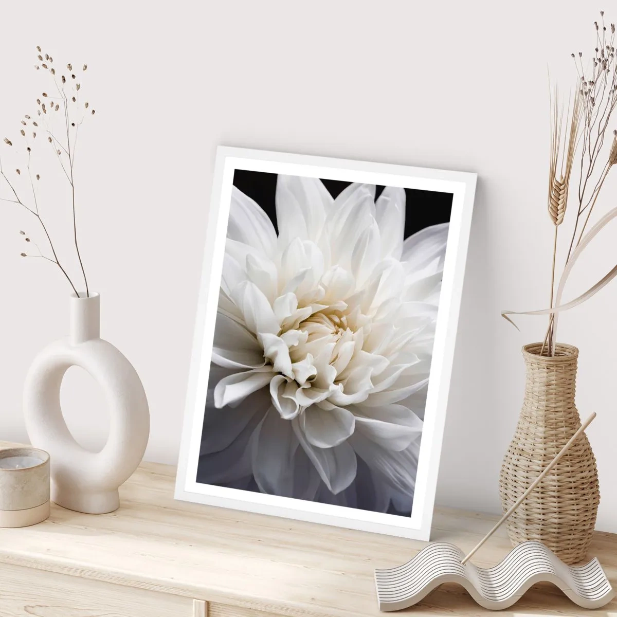 Affiche dans un cadre blanc - Poster - Le matin de la jeune mariéé - 30x40 cm