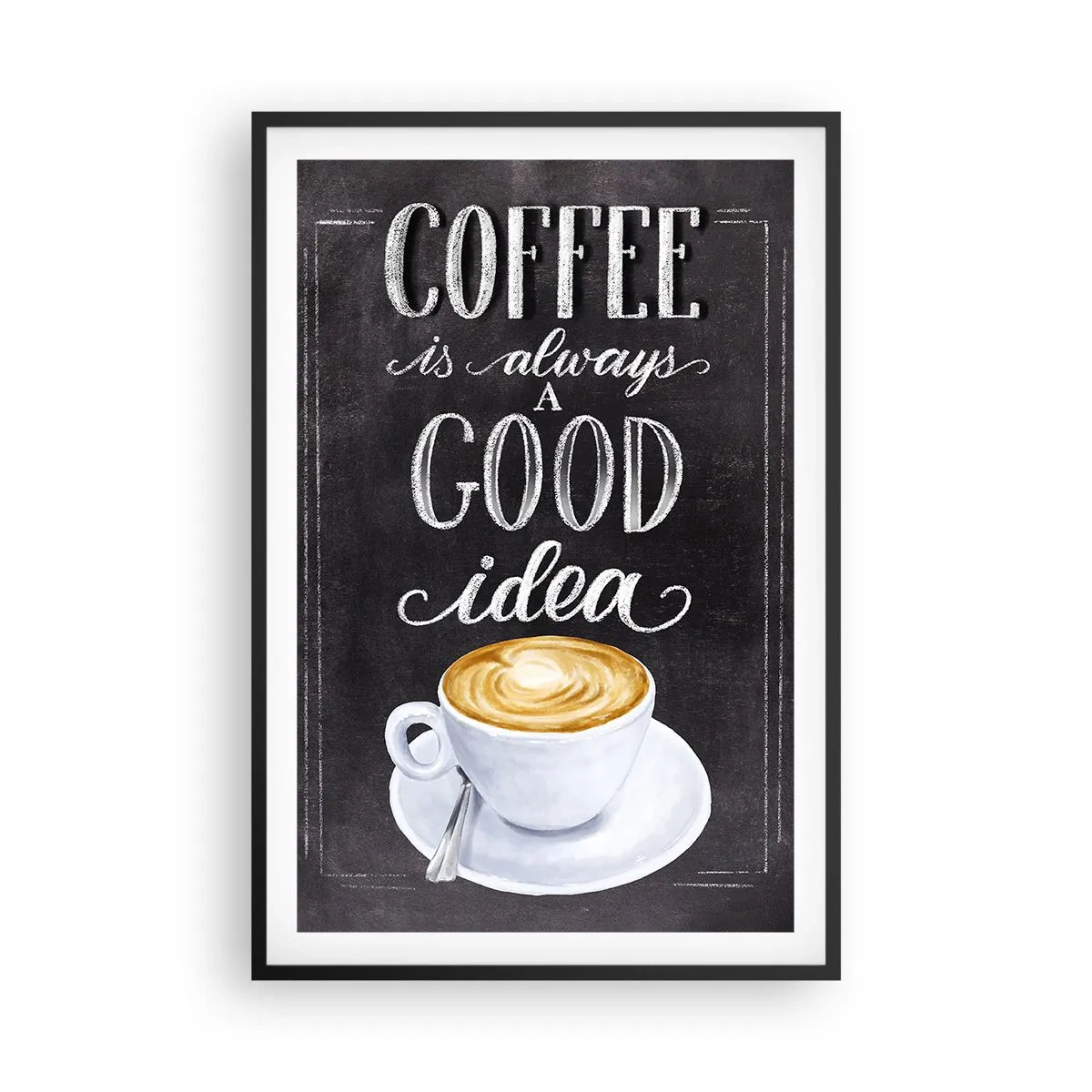 Affiche dans un cadre noir - Poster - Bien sûr! - 61x91 cm