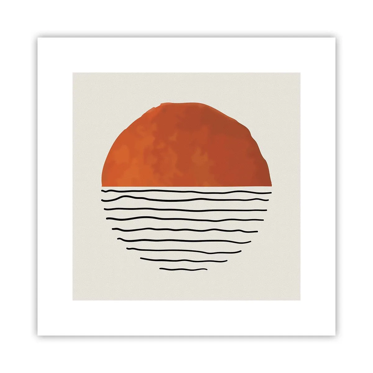 Affiche - Poster - Dans un climat japonnais - 30x30 cm