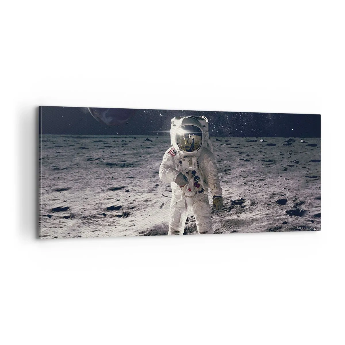 Impression sur toile - Image sur toile - Salutations de la lune - 100x40 cm
