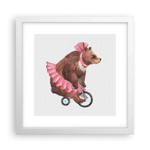 Affiche dans un cadre blanc - Poster - Quel cirque ! - 30x30 cm