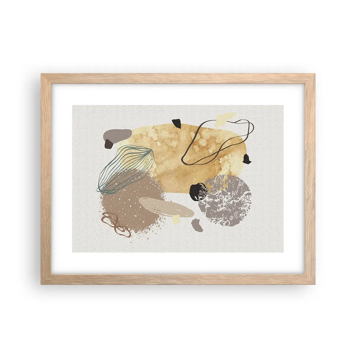 Affiche dans un chêne clair - Poster - Plumcologie appliquée - 40x30 cm