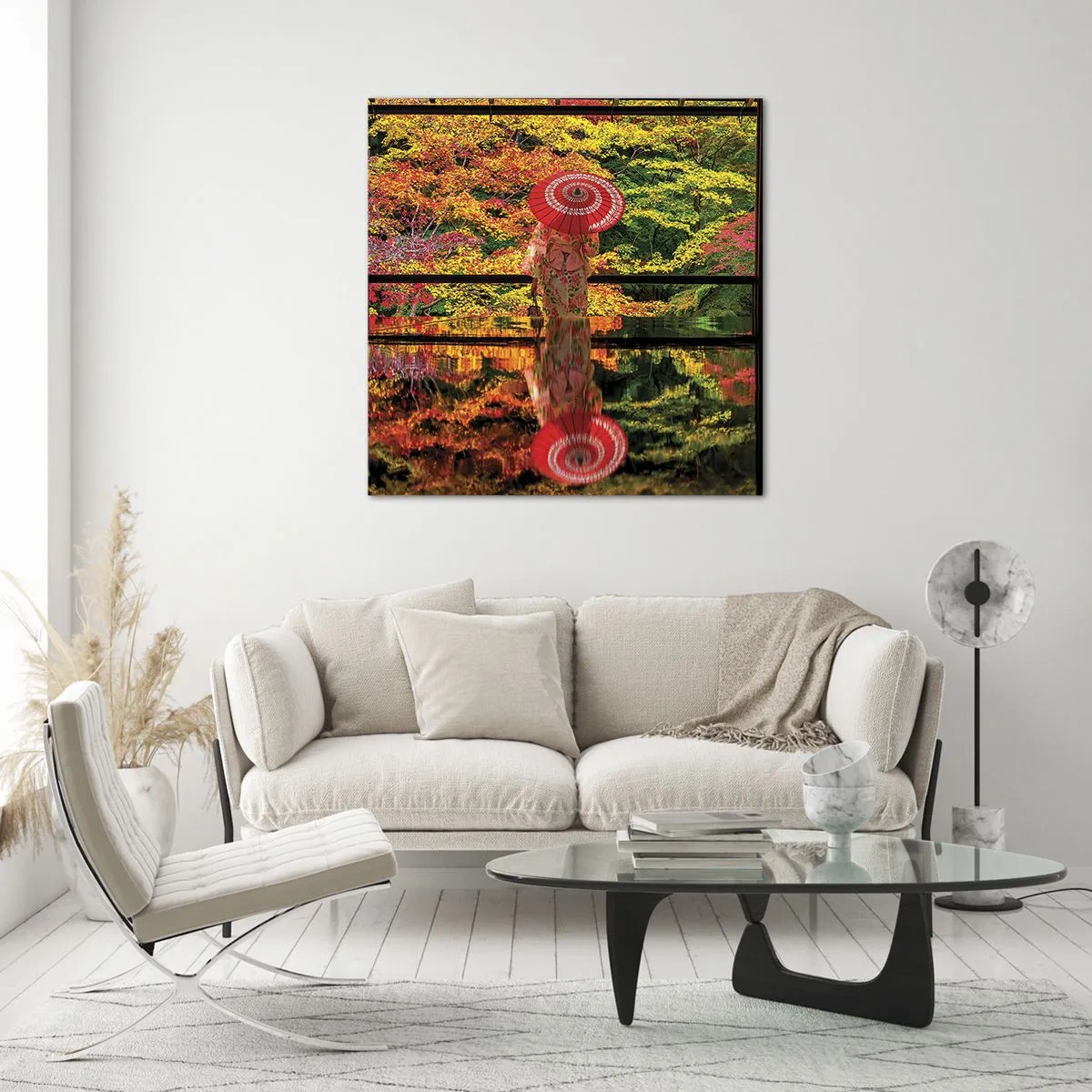 Impression sur verre - Image sur verre - Dans le temple de la nature - 50x50 cm