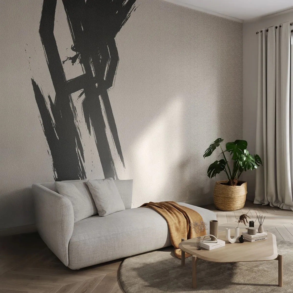 Papier Peint Photo Premium Sand - Ruée imparable - Minimalisme, Vide, Morceau - 350x256 cm