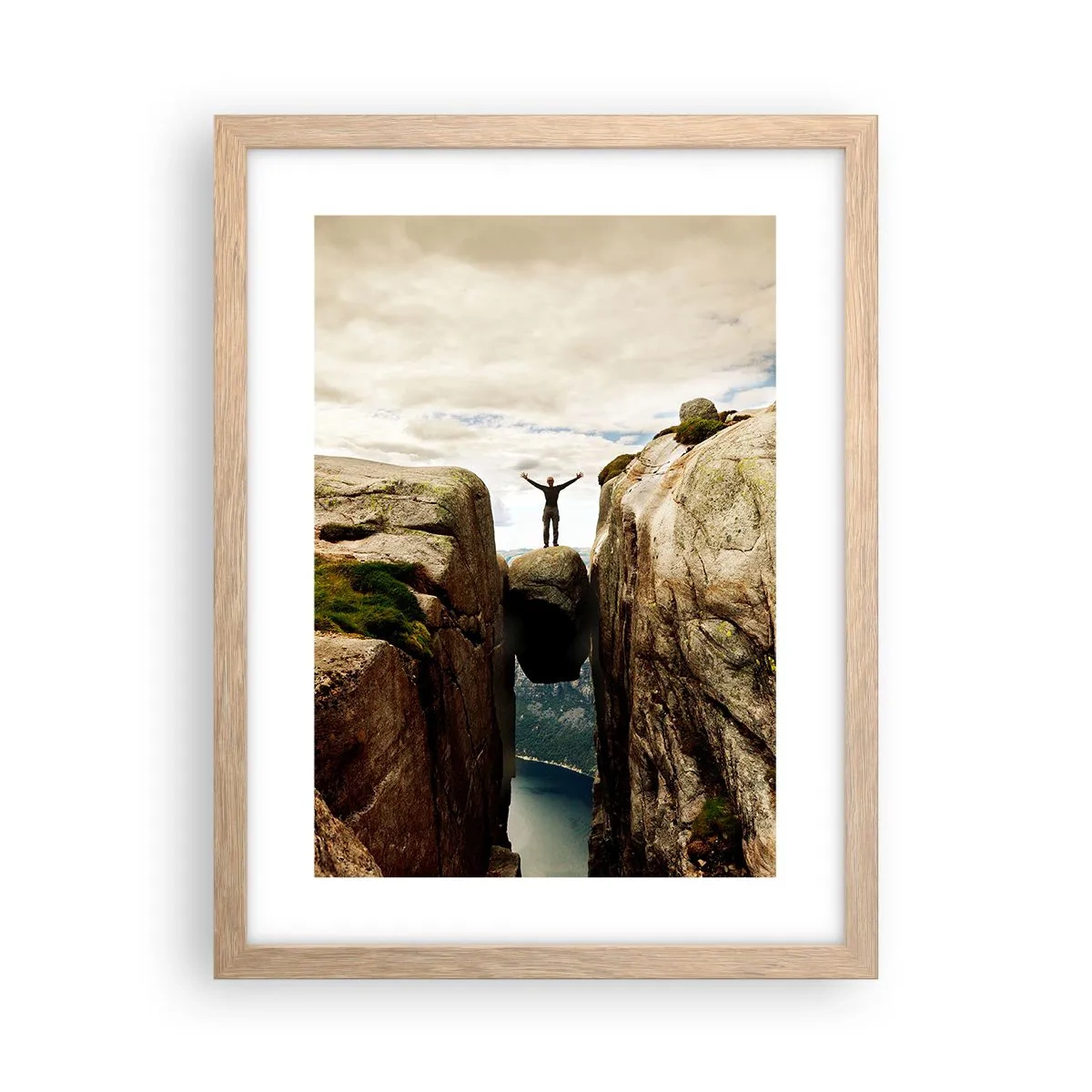 Affiche dans un chêne clair - Poster - Comment vous sentez-vous§ - 30x40 cm