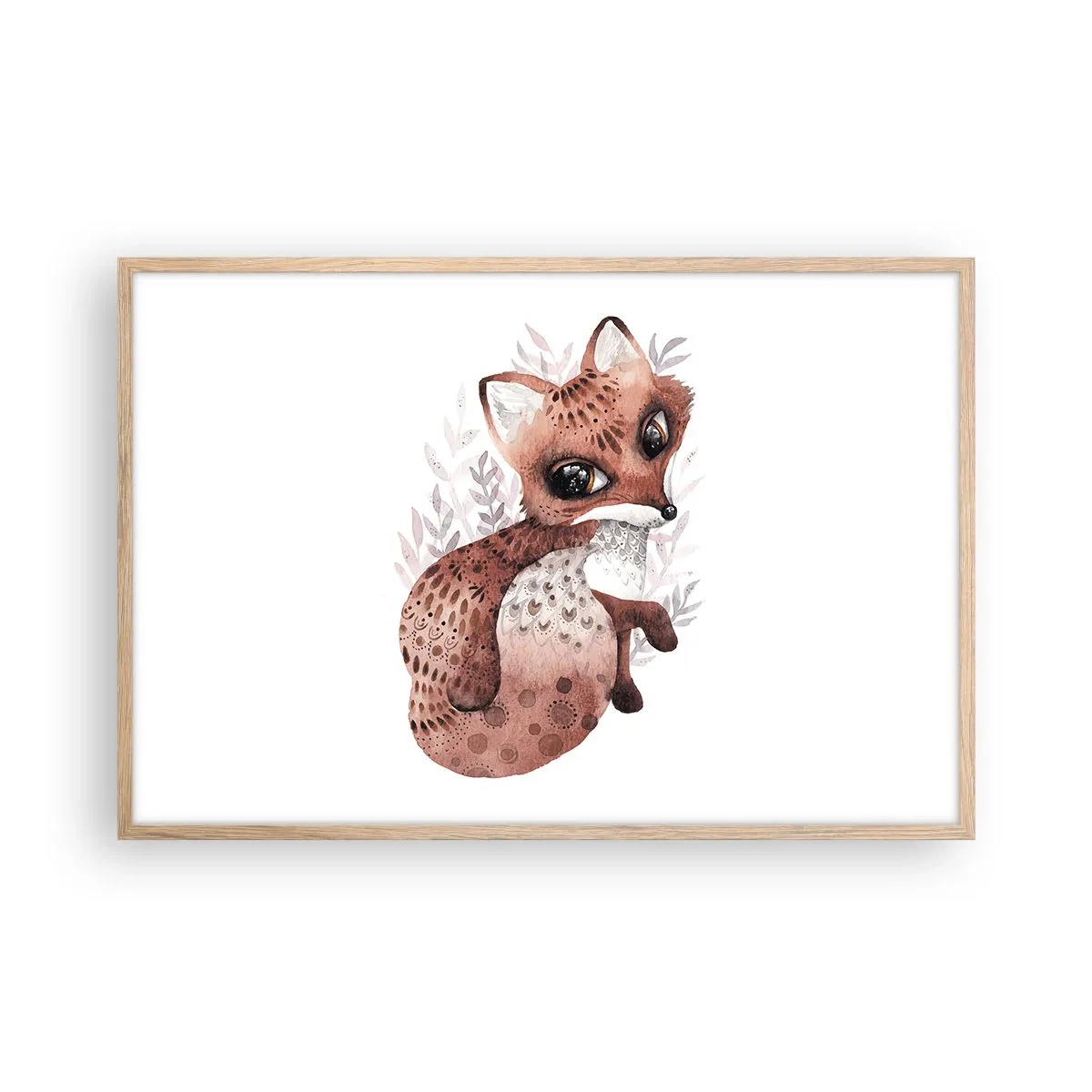 Affiche dans un chêne clair - Poster - Seulement à aimer - 91x61 cm