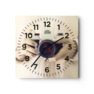 Horloge murale - Pendule murale - Pour voir plus ... - 40x40 cm