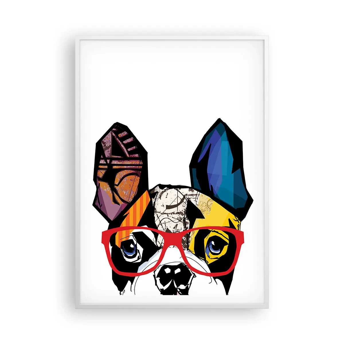 Affiche dans un cadre blanc - Poster - Intellectuel - 70x100 cm