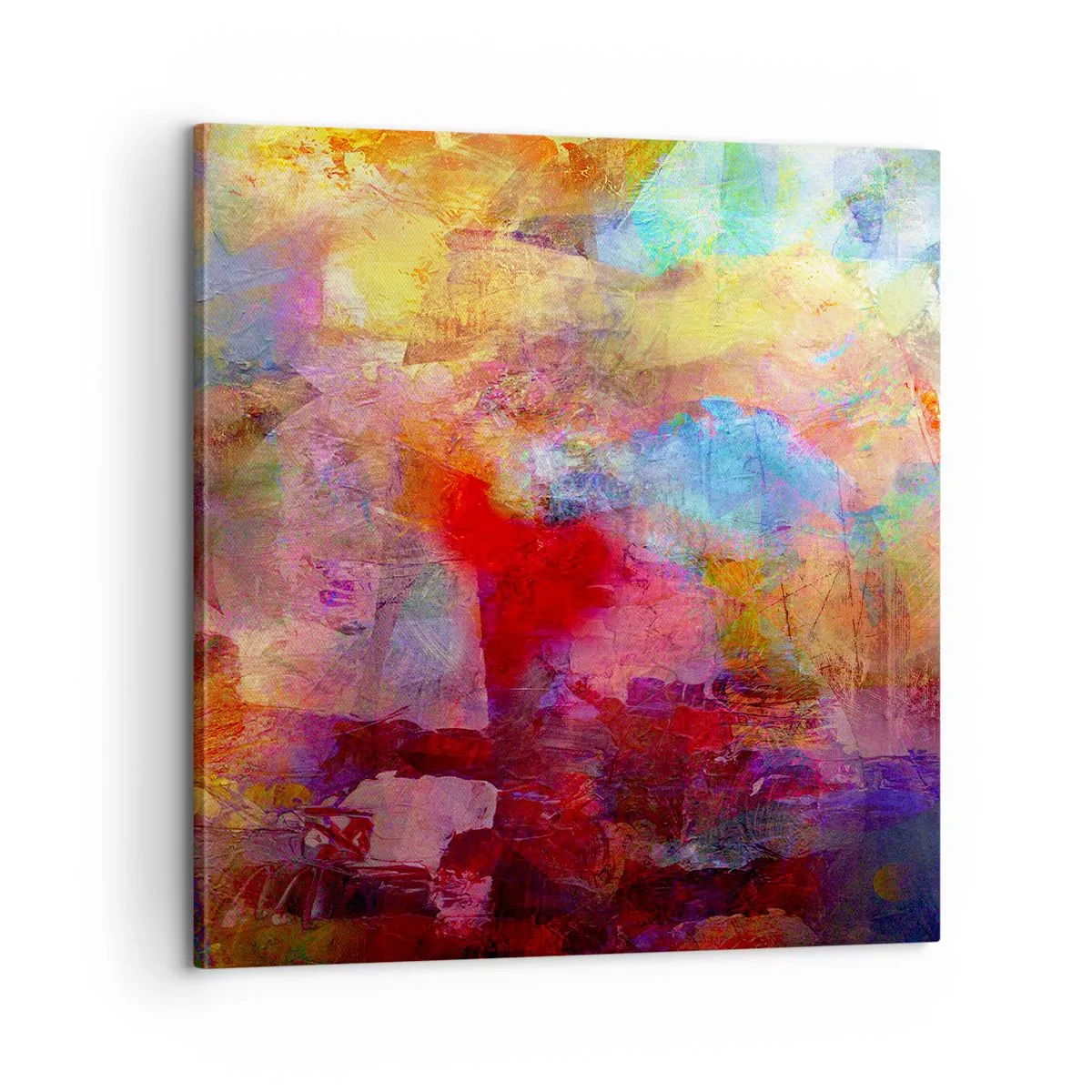 Impression sur toile - Image sur toile - Regardez à l'intérieur de l'arc-en-ciel - 60x60 cm