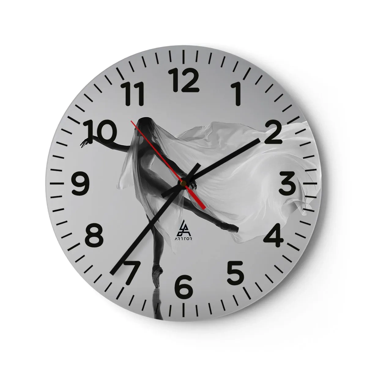 Horloge murale - Pendule murale - Légèreté et grâce - 30x30 cm