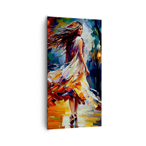 Impression sur toile - Image sur toile - La fille d'automne - 65x120 cm