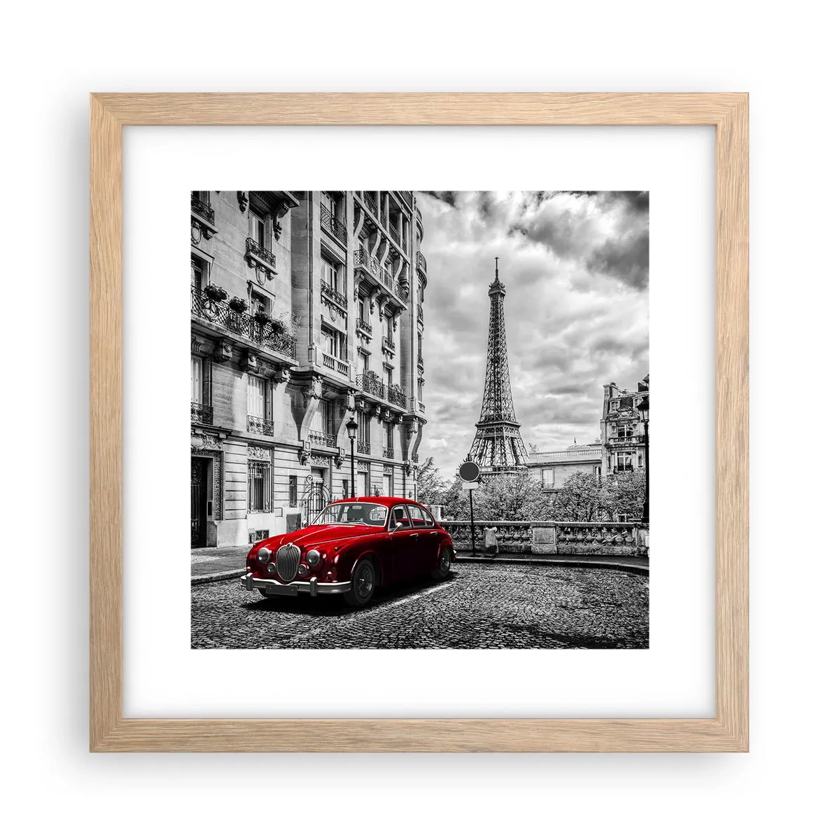 Affiche dans un chêne clair - Poster - Prédateur dans la ville - 30x30 cm