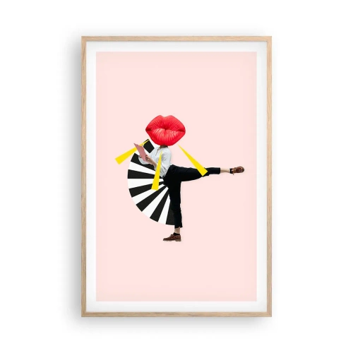 Affiche dans un chêne clair - Poster - Pop-art surréaliste - 61x91 cm