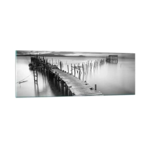 Impression sur verre - Image sur verre - La paix d'un rivage oublié - 90x30 cm