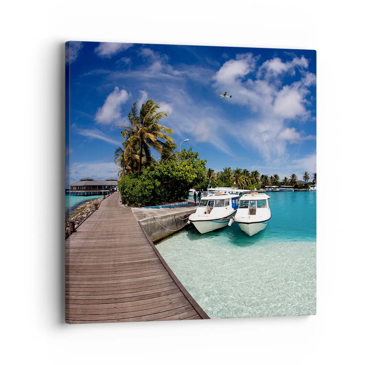 Impression sur toile - Image sur toile - Et cependant, le paradis existe bien - 40x40 cm