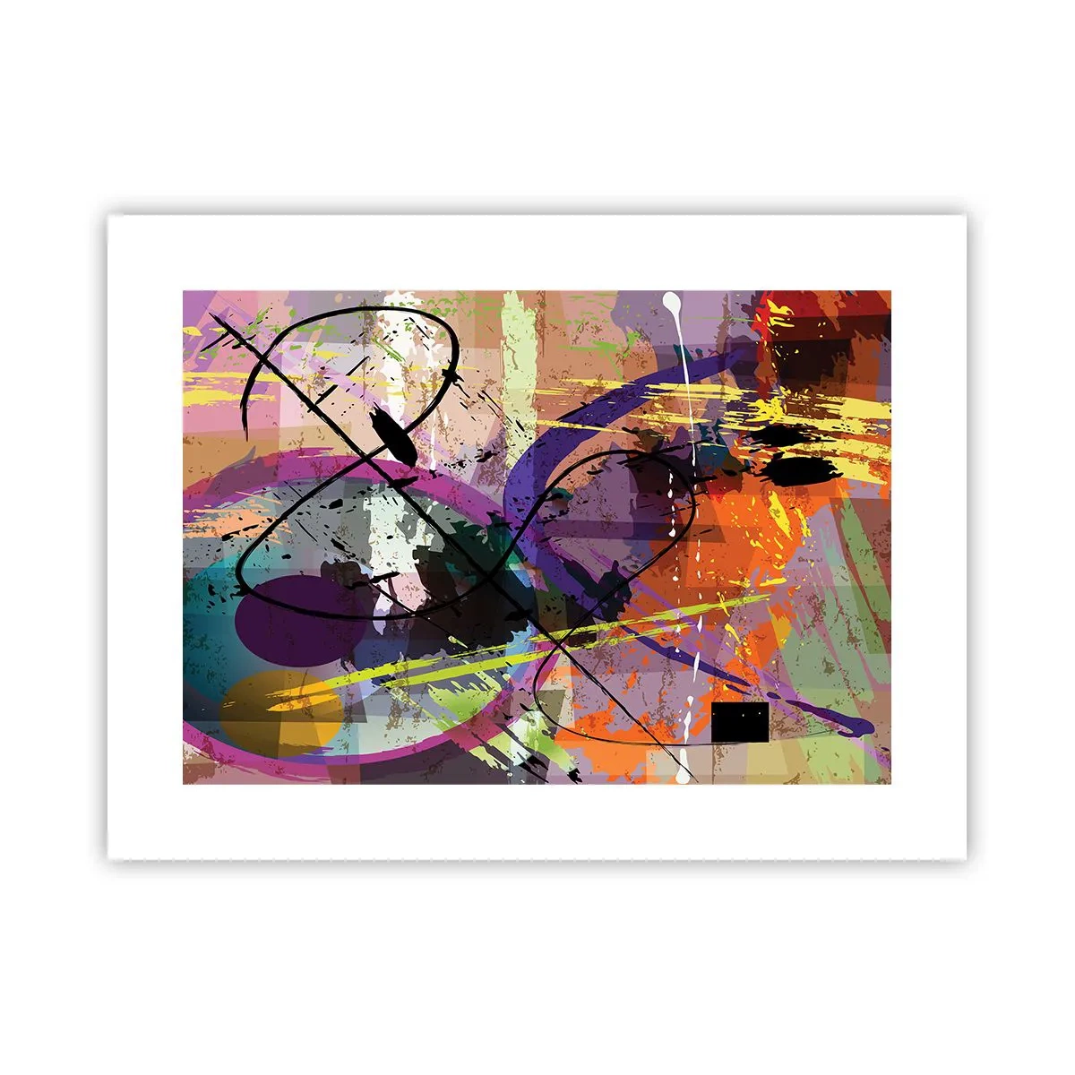 Affiche - Poster - Vous pouvez aller tout droit ou autour - 40x30 cm