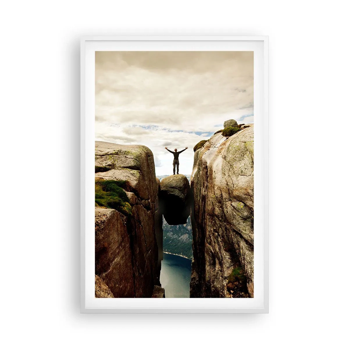 Affiche dans un cadre blanc - Poster - Comment vous sentez-vous§ - 61x91 cm