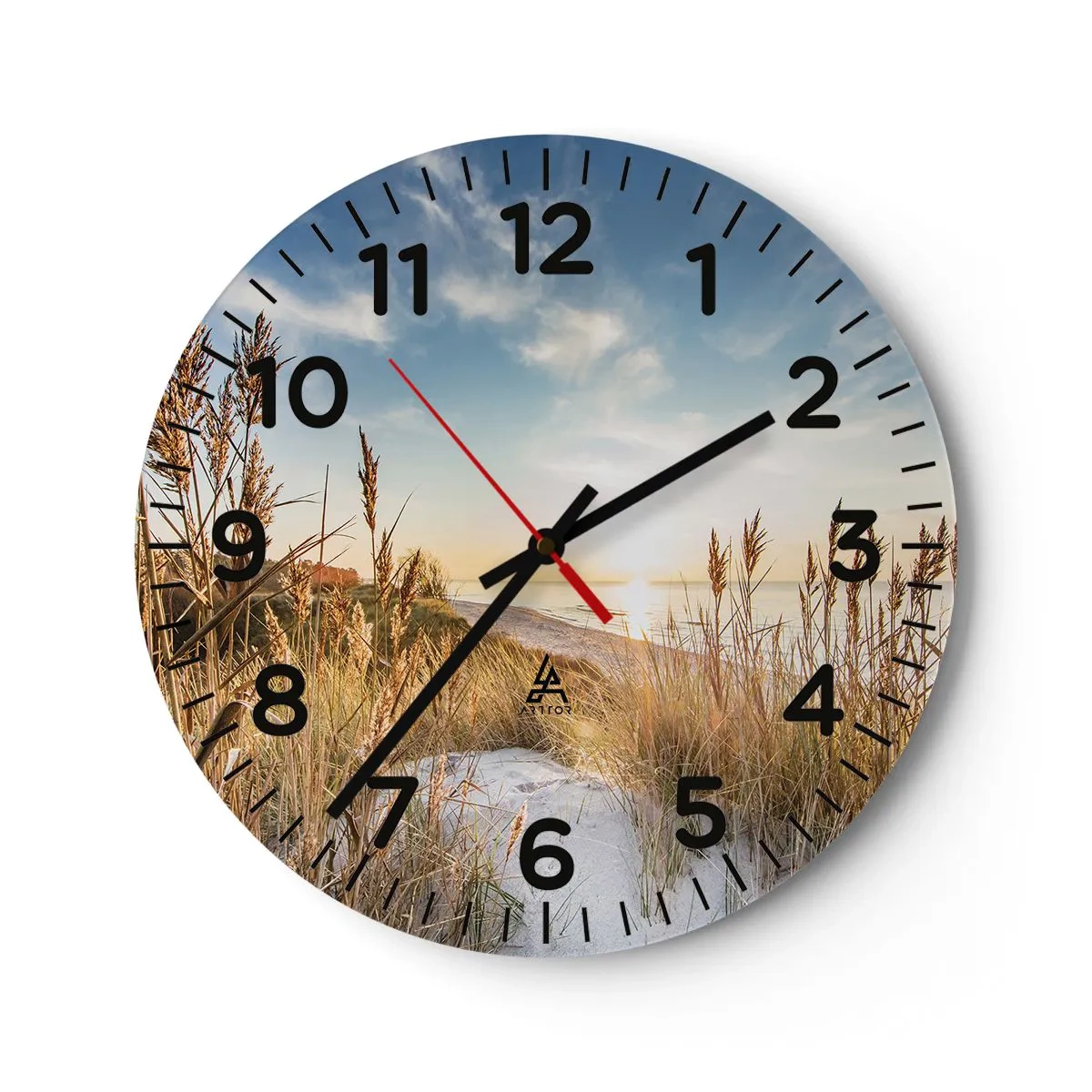 Horloge murale - Pendule murale - Plage du nord - 40x40 cm