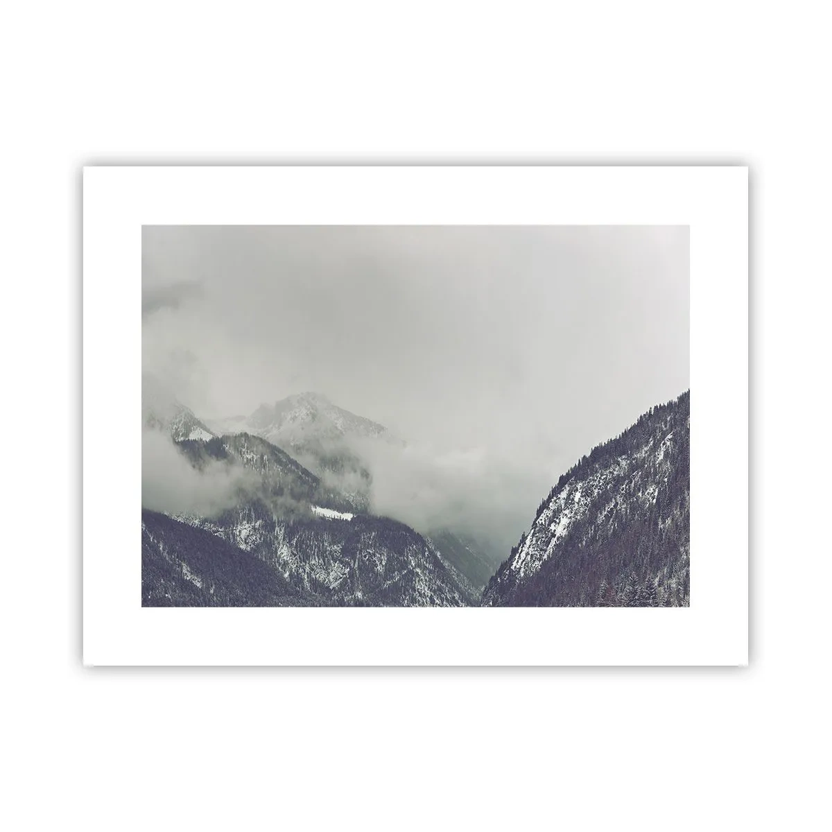 Affiche - Poster - Vallée brumeuse - 40x30 cm
