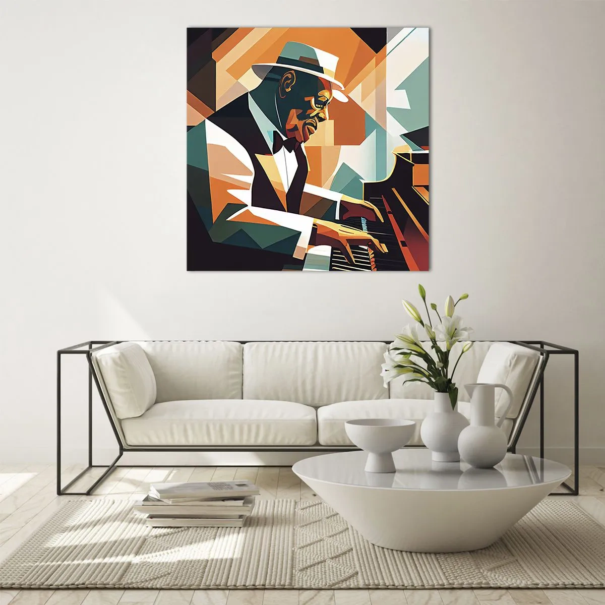 Impression sur verre - Image sur verre - C’est tout le jazz - 60x60 cm