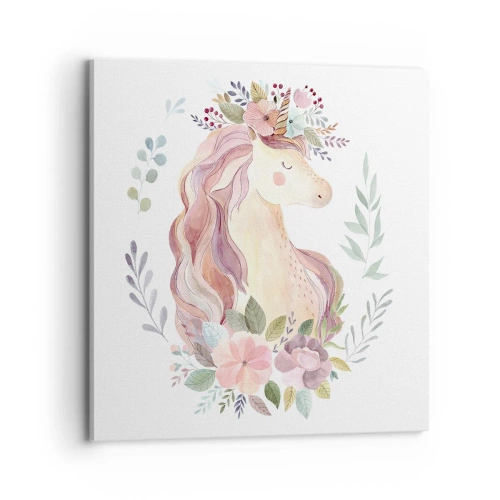 Impression sur toile - Image sur toile - Invitation au monde des contes de fées - 70x70 cm