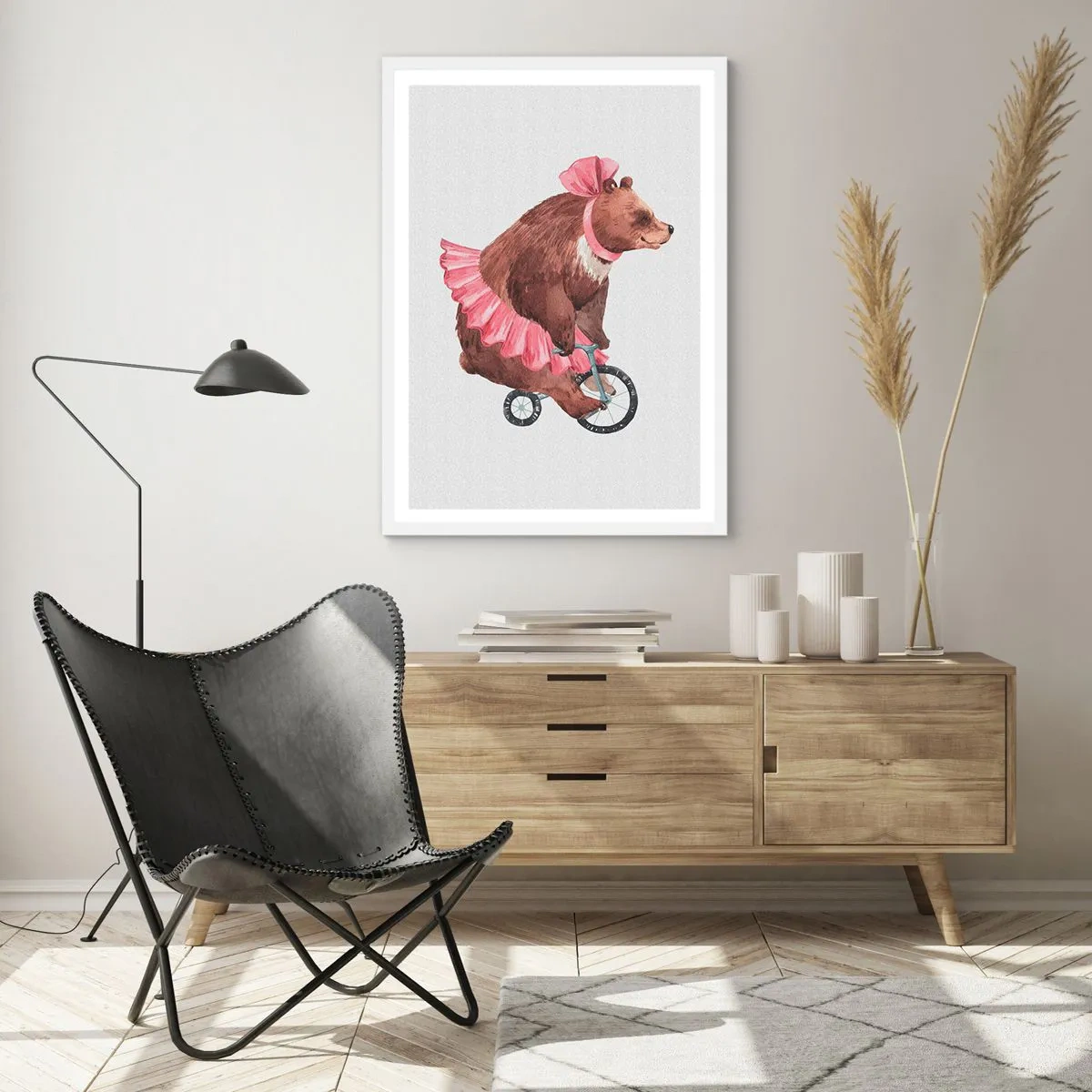 Affiche dans un cadre blanc - Poster - Quel cirque ! - 70x100 cm