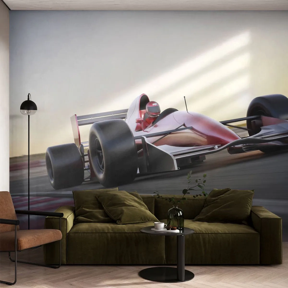 Papier Peint Photo Standard Eco - Toujours gagnant - Automobile, Voiture de course, sport - 400x280 cm