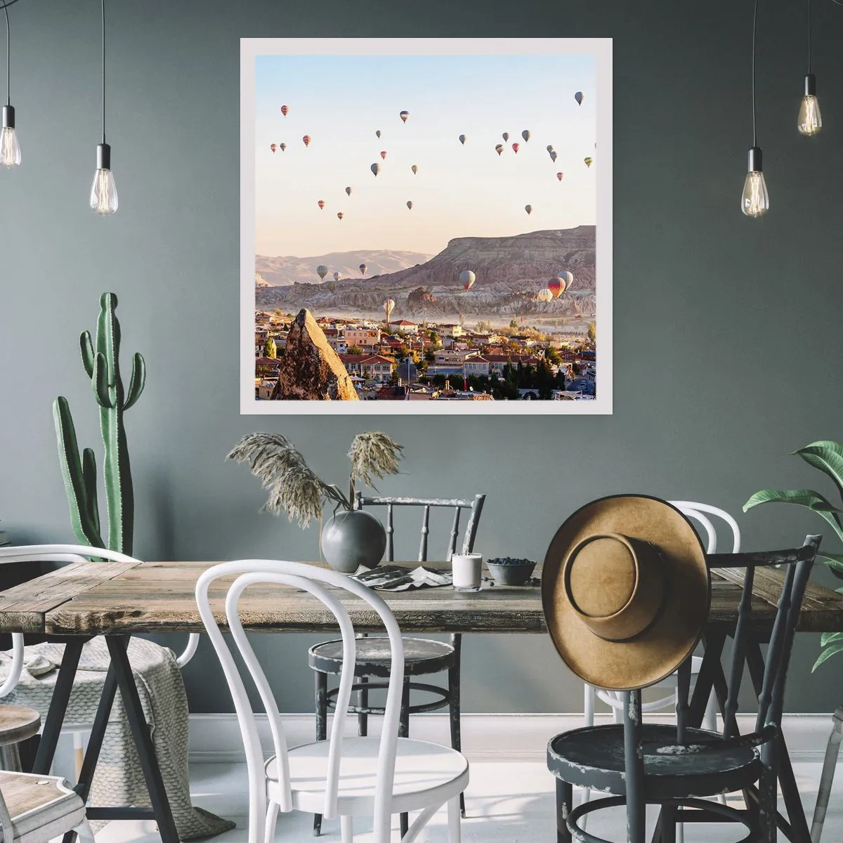 Affiche - Poster - Comme des navires dans le ciel - 50x50 cm