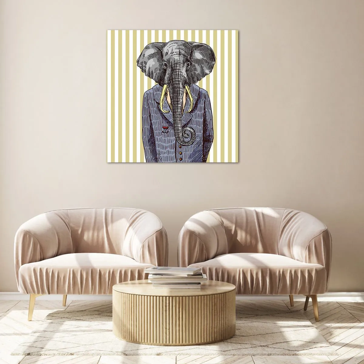 Impression sur verre - Image sur verre - Élégant par nature - 30x30 cm