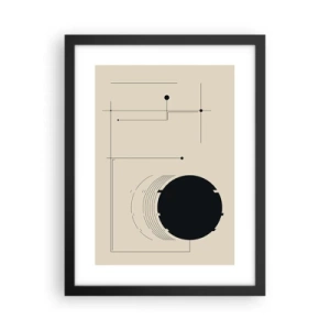 Affiche dans un cadre noir - Poster - Une composition flexible et dynamique - 30x40 cm