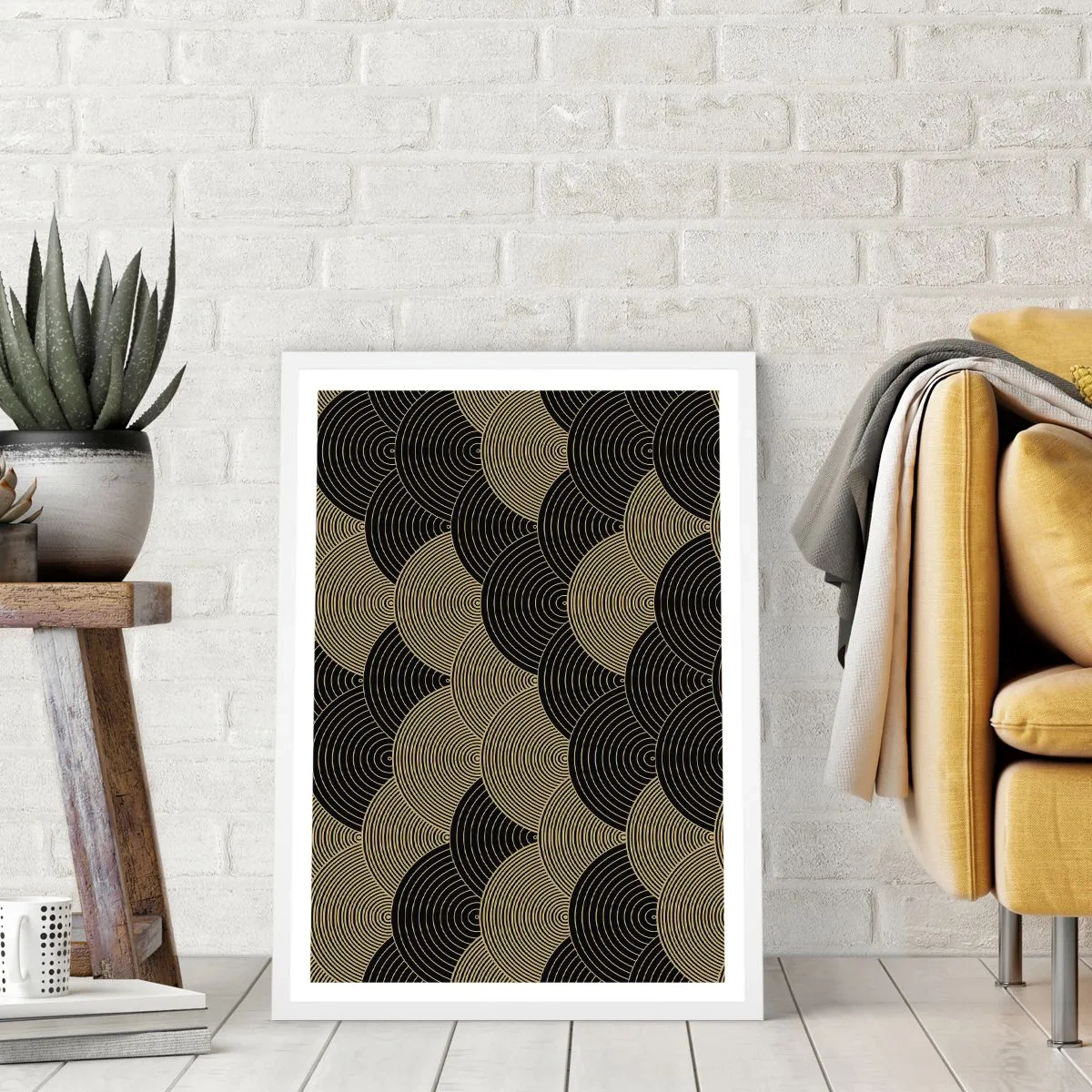 Affiche dans un cadre blanc - Poster - Unité dans la multiplicité - 61x91 cm