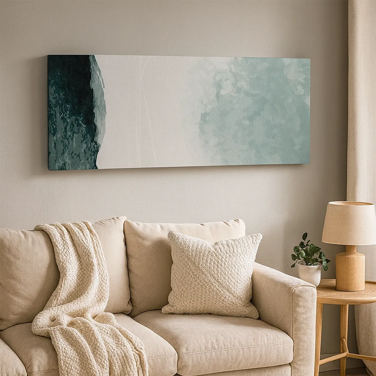 Impression sur toile - Image sur toile - Rencontre avec le brouillard - 30x30 cm