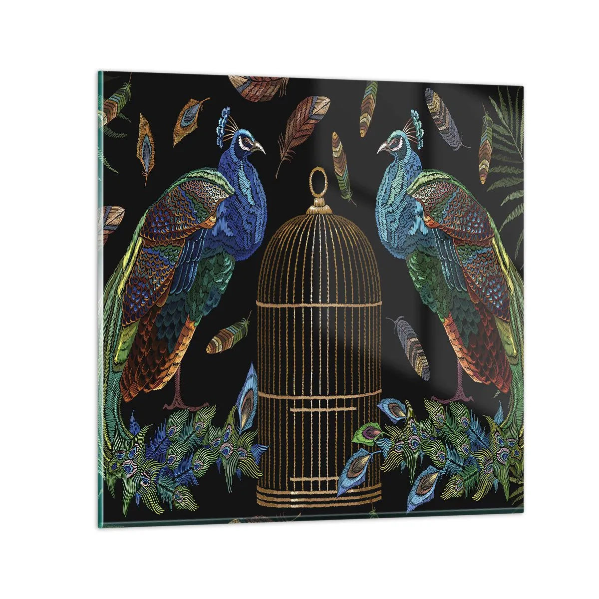 Impression sur verre - Image sur verre - En robes royales - 30x30 cm