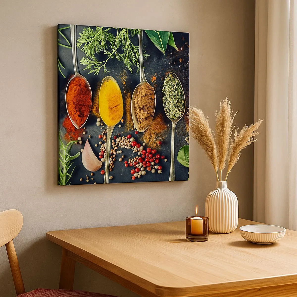 Impression sur toile - Image sur toile - Magie culinaire - 30x30 cm