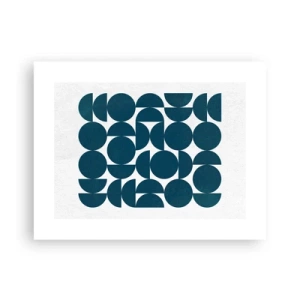 Affiche - Poster - Cercles et demi-cercles - 40x30 cm