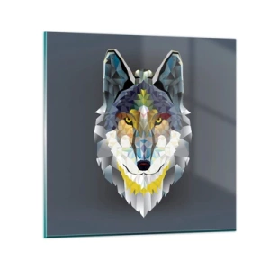 Impression sur verre - Image sur verre - On parle du loup - 30x30 cm