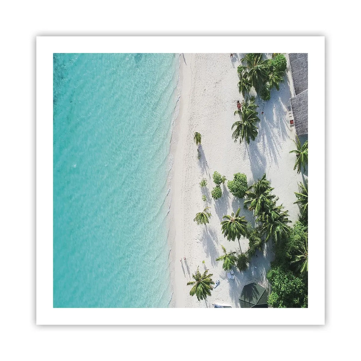 Affiche - Poster - Vacances au paradis - 60x60 cm