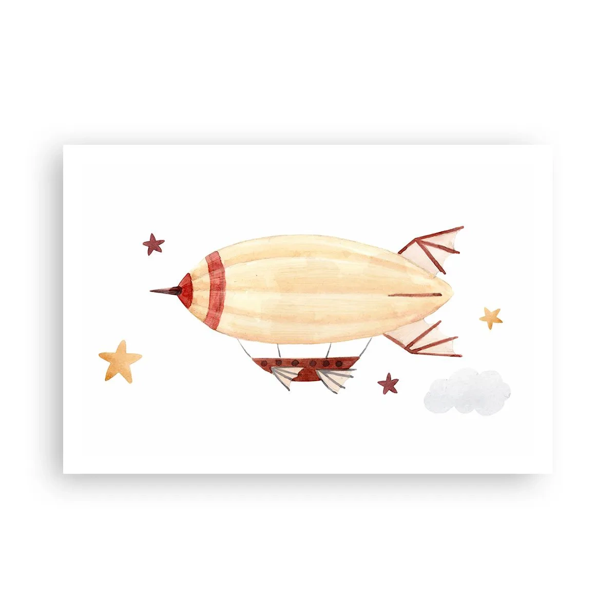 Affiche - Poster - Dirigeable - 91x61 cm