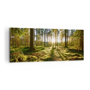 Impression sur toile - Image sur toile - … Derrière les sept forêts - 100x40 cm