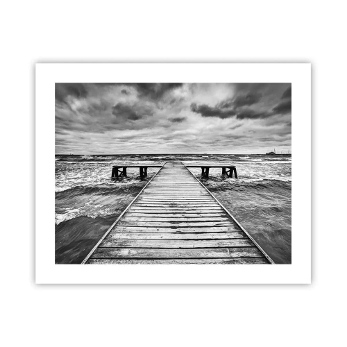 Affiche - Poster - J'attends que le vent, ça le chassera... - 50x40 cm