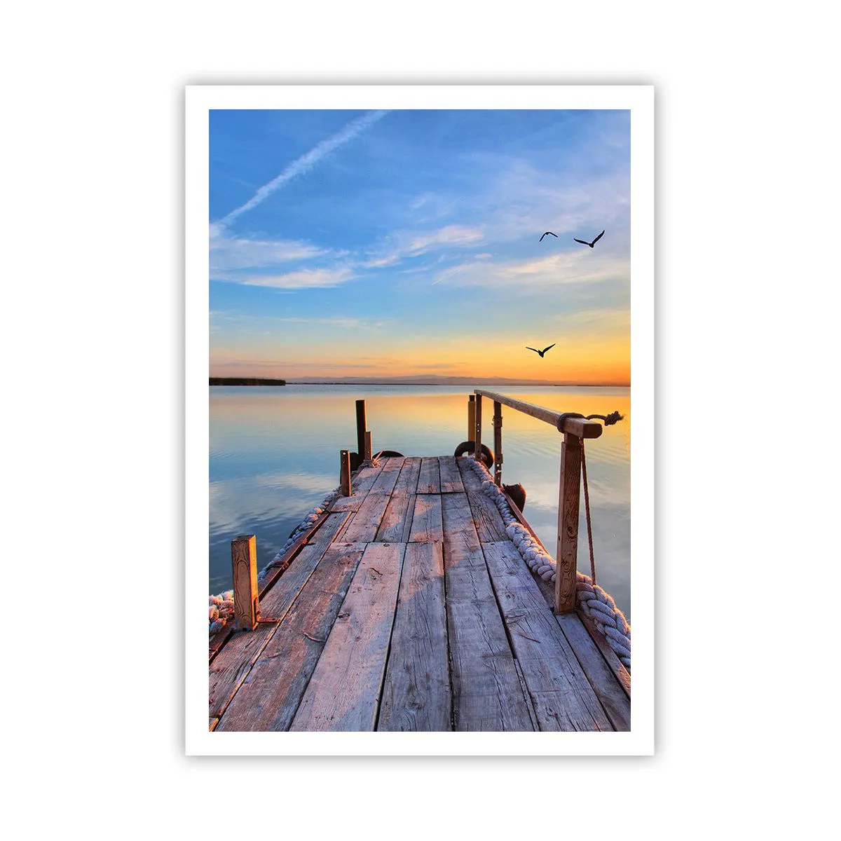 Affiche - Poster - Marcher droit vers le soleil - 70x100 cm