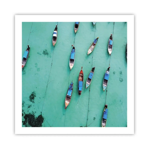 Affiche - Poster - Dans une attente jouyeuse - 60x60 cm