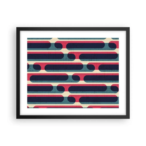 Affiche dans un cadre noir - Poster - En profondeur et sur l'avant - 50x40 cm