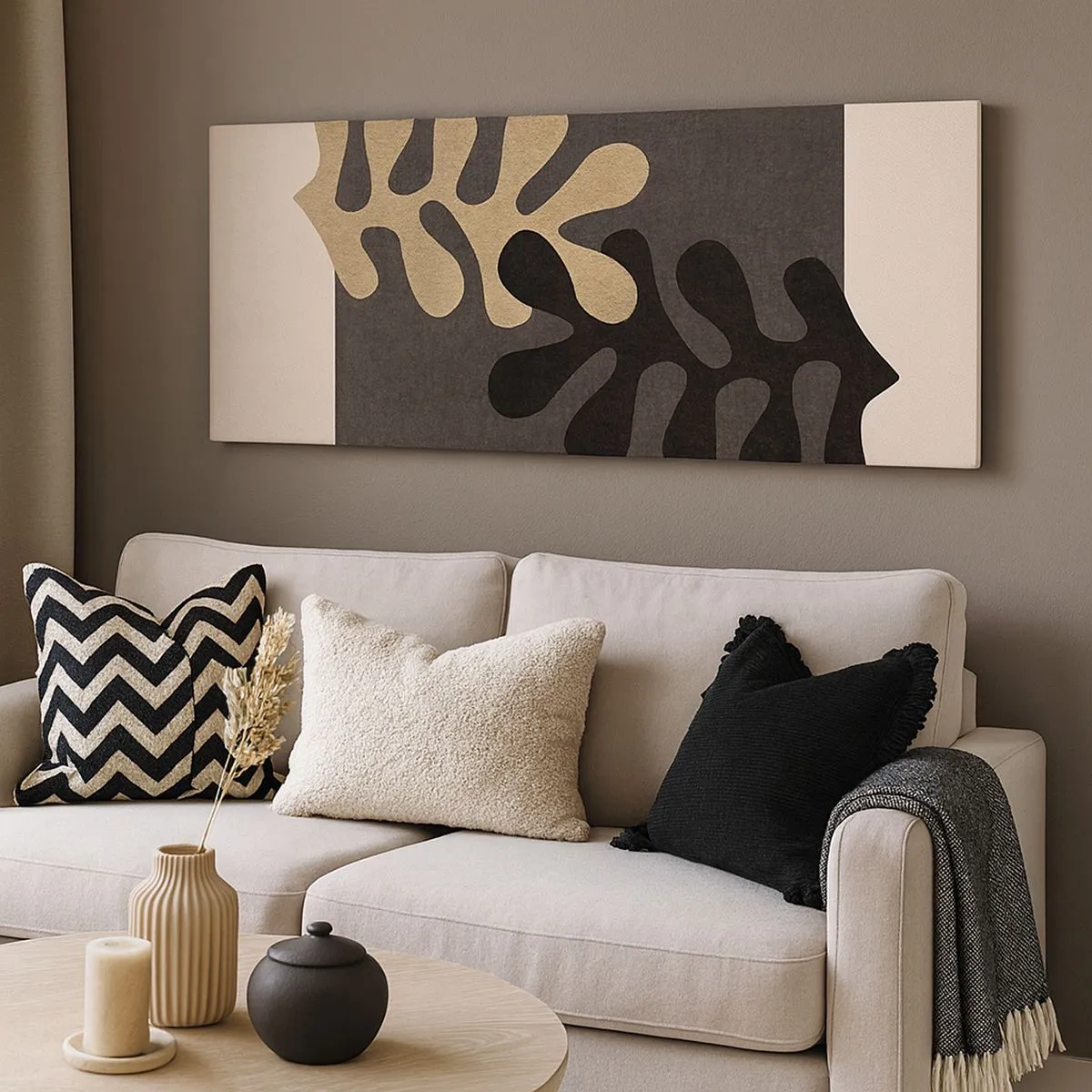 Impression sur toile - Image sur toile - Absence et complément - 100x40 cm