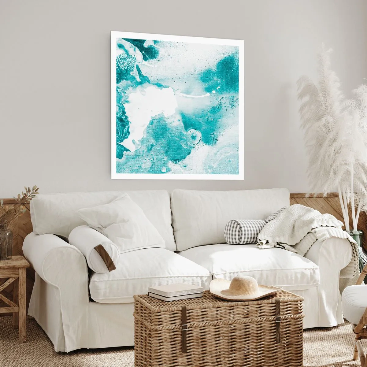 Affiche - Poster - Marécage bleu - 50x50 cm