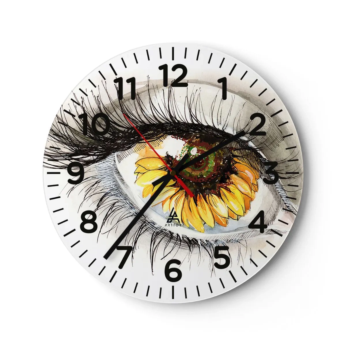 Horloge murale - Pendule murale - Un look aussi chaud que l'été - 30x30 cm