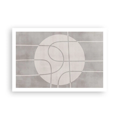 Affiche - Poster - Circulaire et tout droit - 91x61 cm