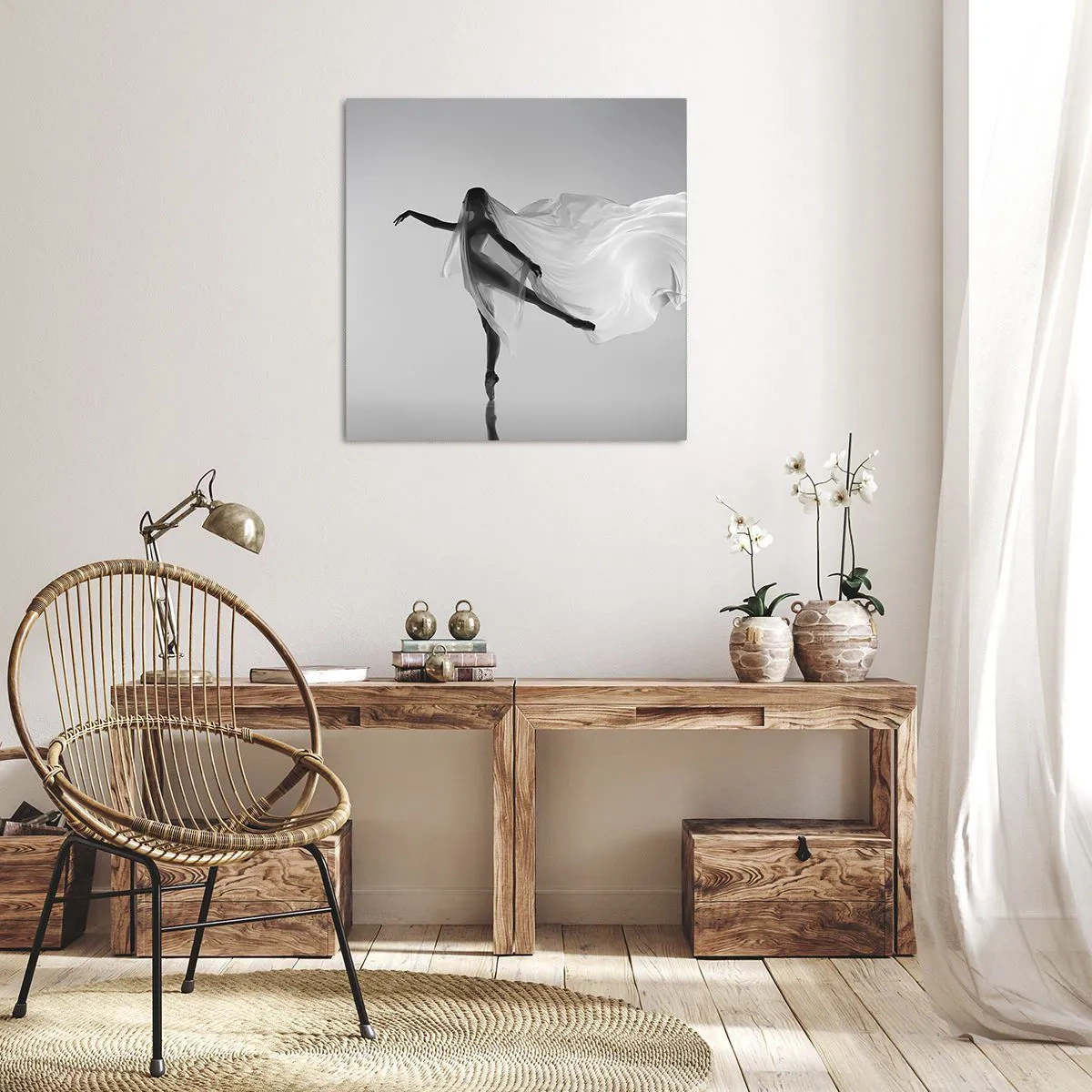 Impression sur toile - Image sur toile - Légèreté et grâce - 40x40 cm