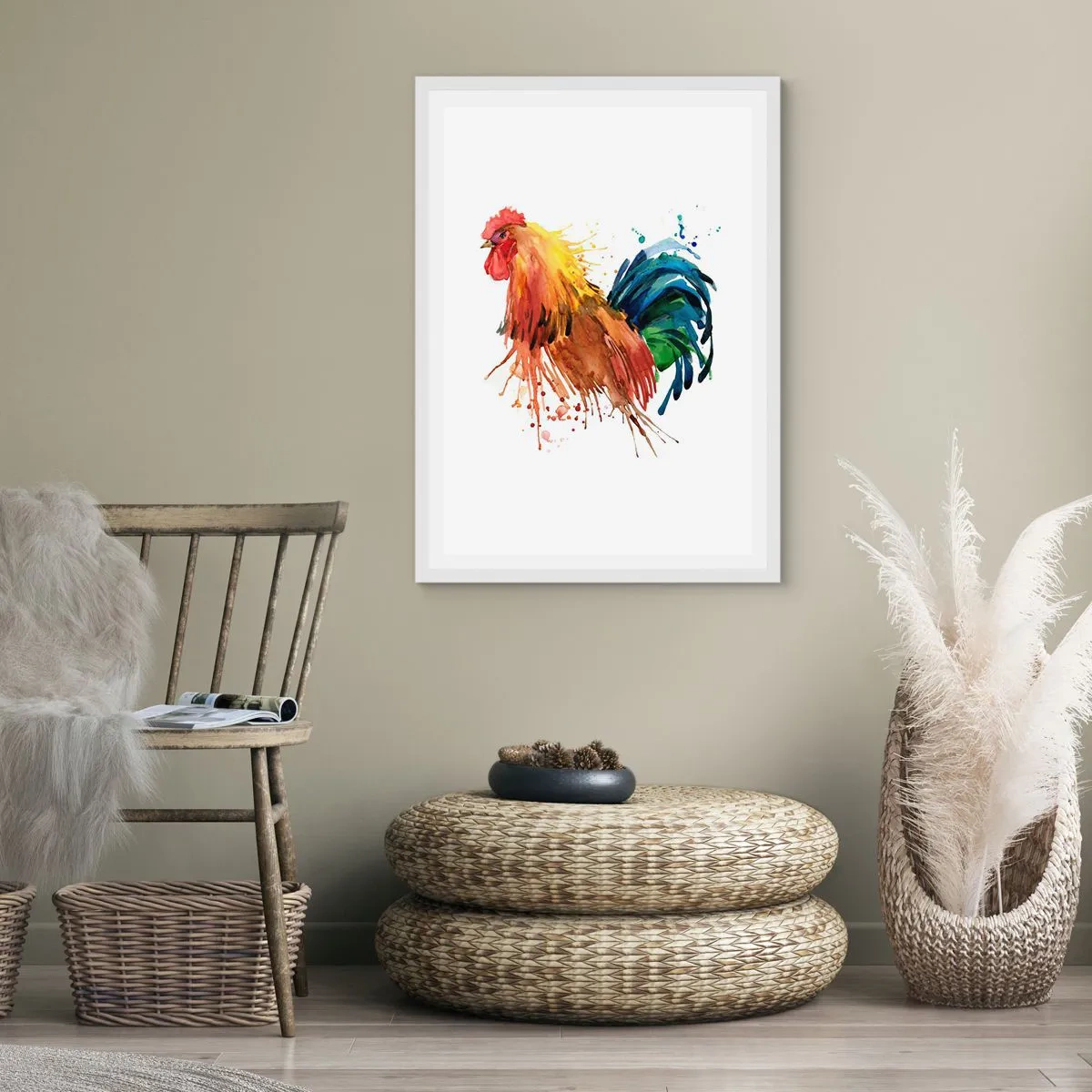 Affiche dans un cadre blanc - Poster - Robe royale, fierté royale - 61x91 cm